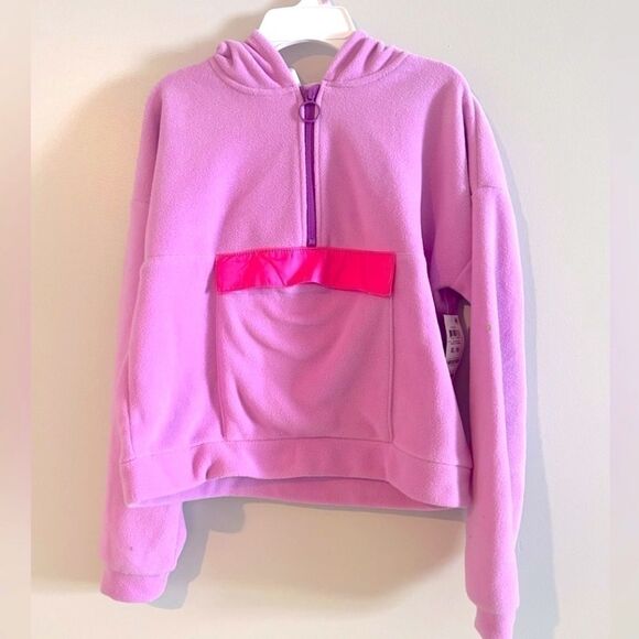 ID IDEOLOGY Big Girls Polar Fleece Hoodie size pink size 16, sweater, top - Picture 4 of 6